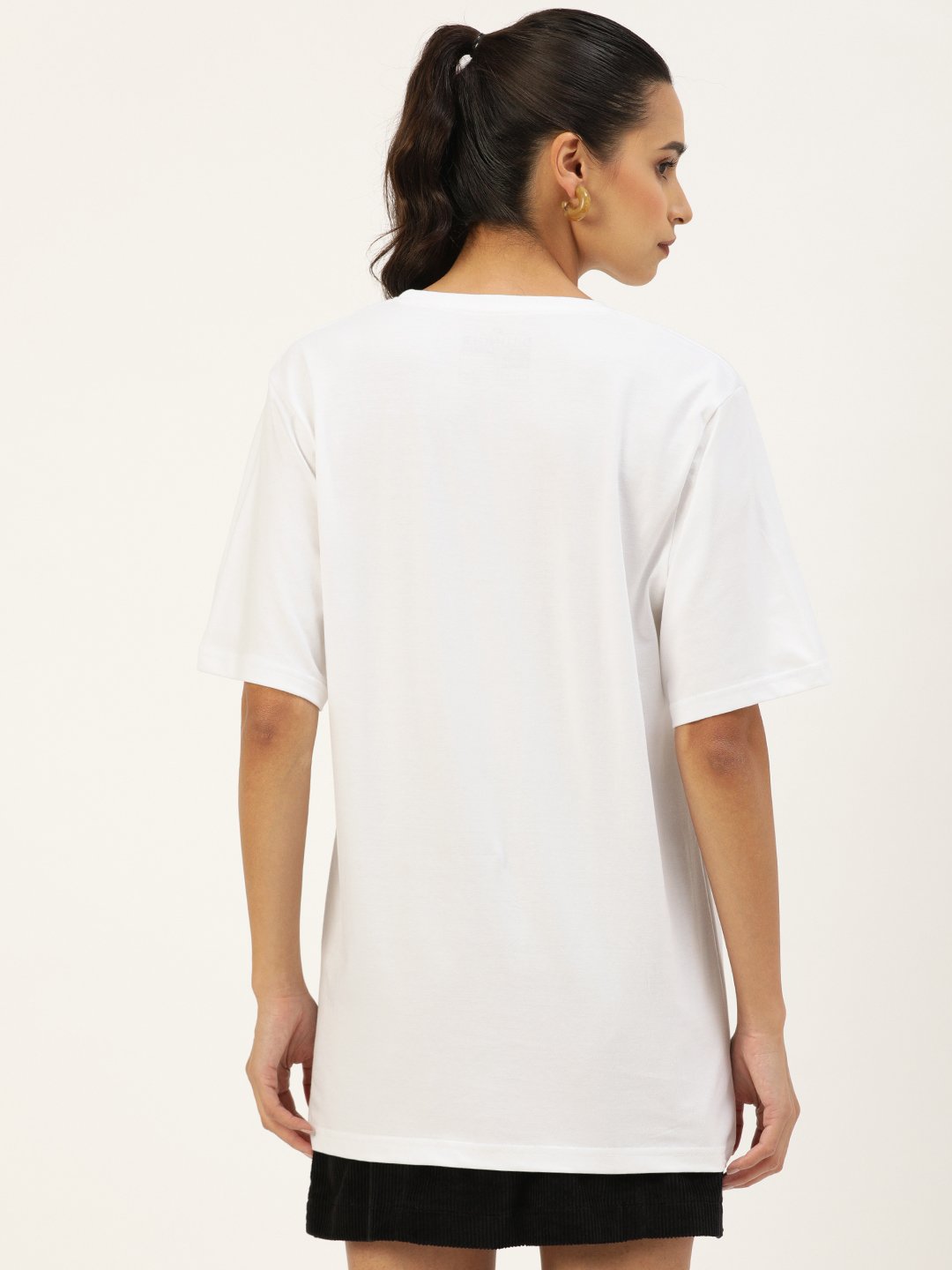 Womens Half Sleeve Round Neck Oversized Fit T-Shirts