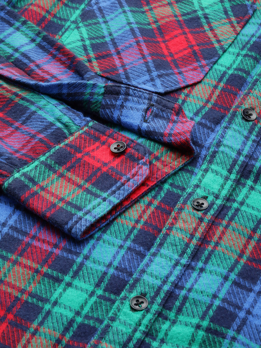 Men Checked Full Sleeve Casual Shirt With Pocket