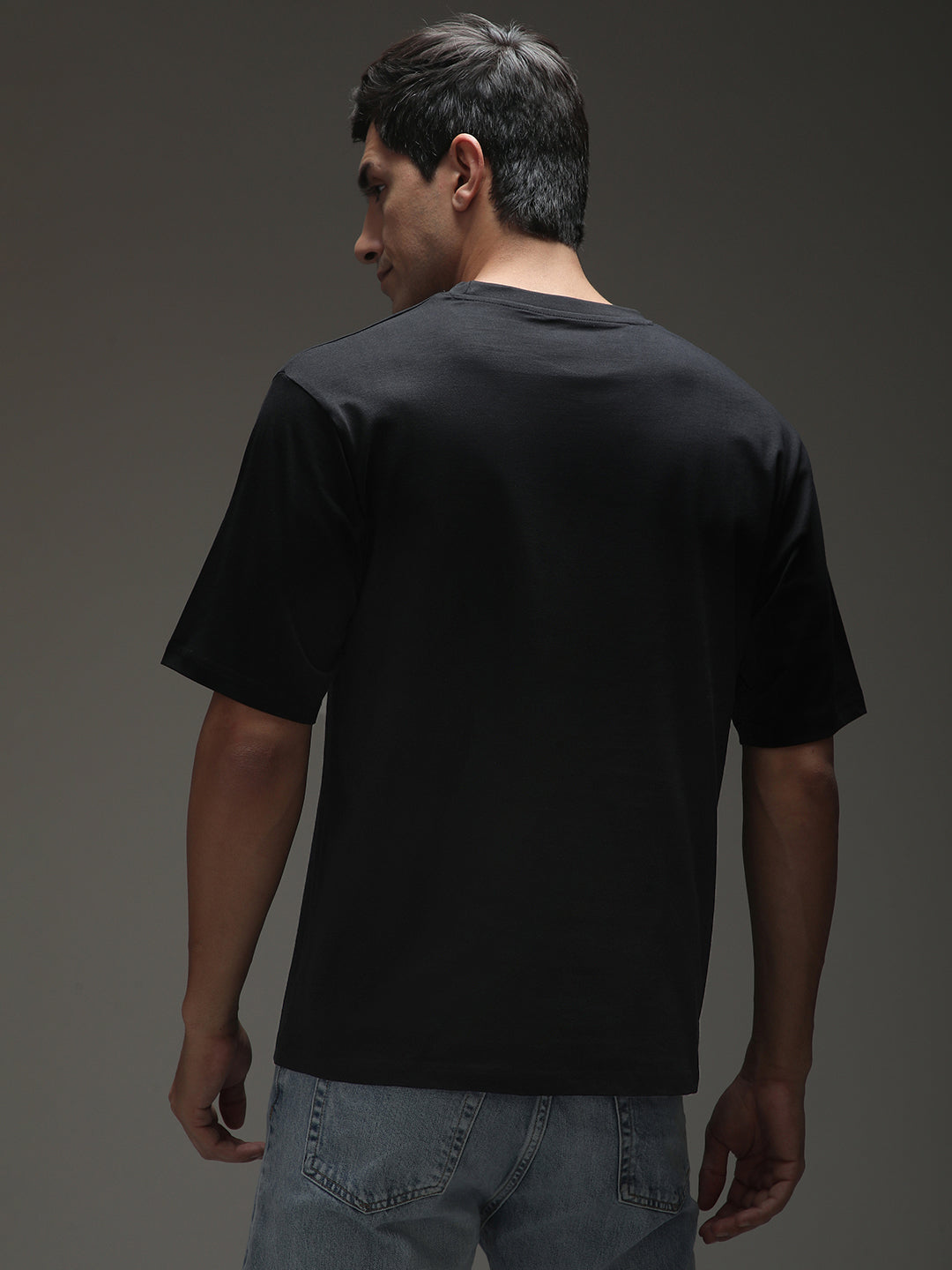 Mens Half Sleeve Round Neck Printed Oversized Fit Tshirts