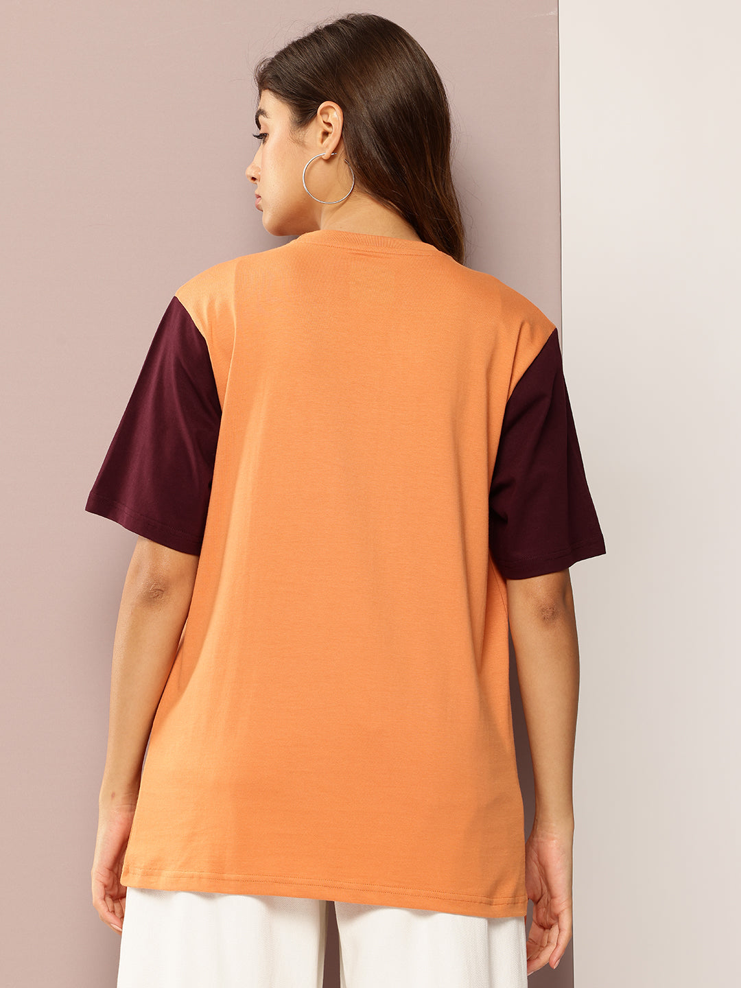 Womens Short Sleeve Printed Oversized Fit Tshirt