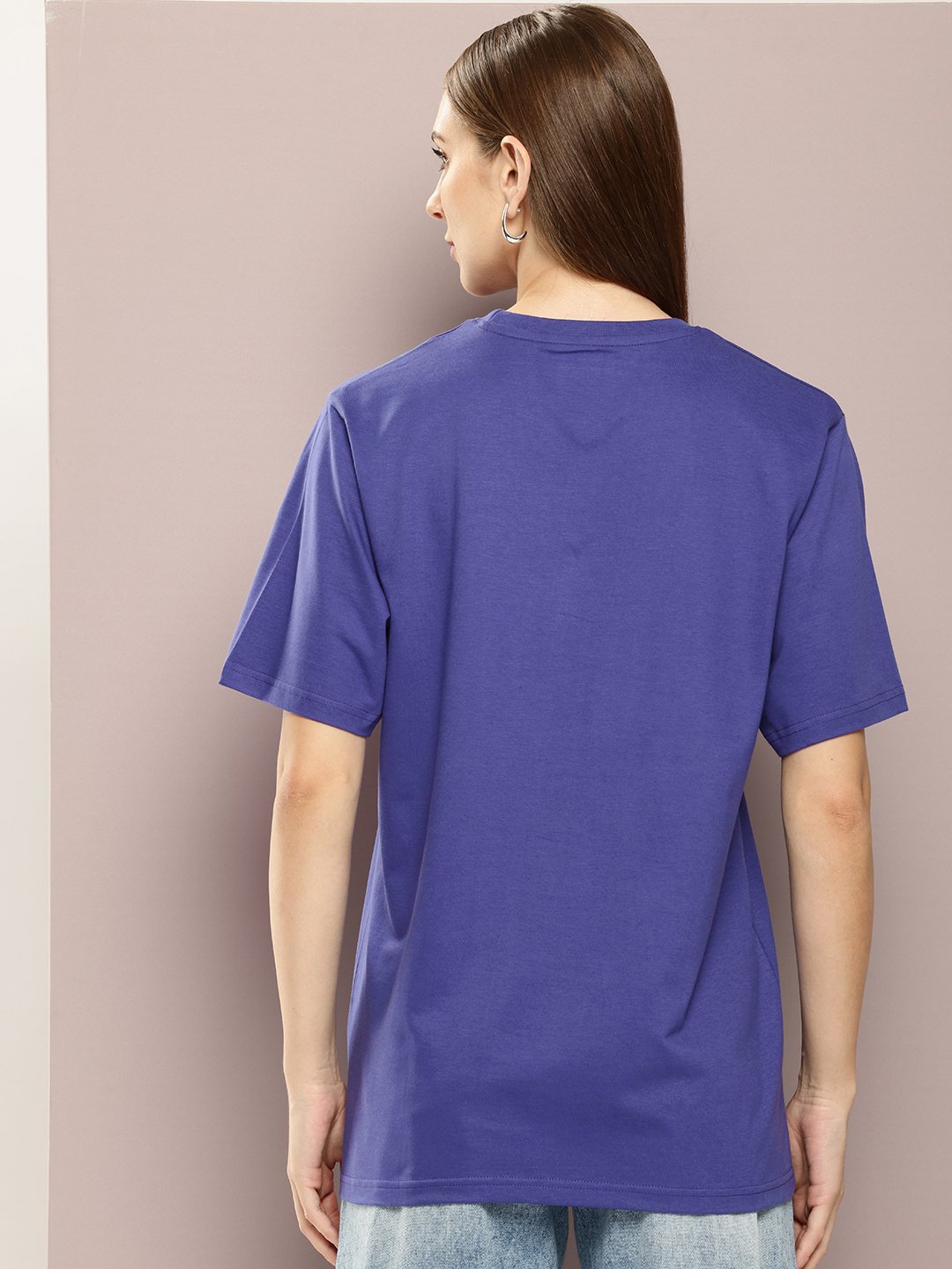 Womens Half Sleeve Round Neck Oversized Fit T-Shirts