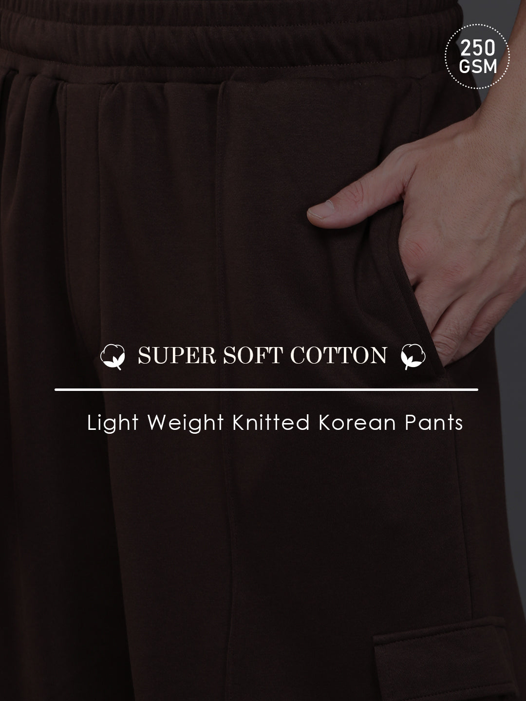 Men Super Soft Cotton Extra Baggy Korean Pant