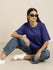 Womens Half Sleeve Oversized Fit Polo T-Shirts