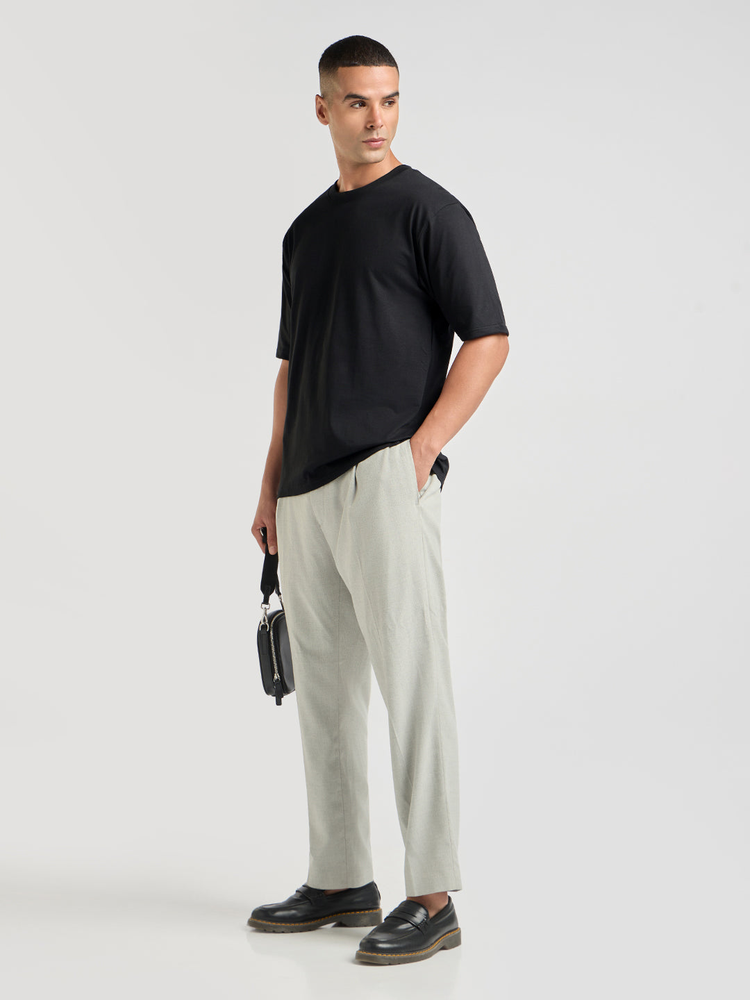 Mens Printed Oversized Cotton Round Neck Tshirt