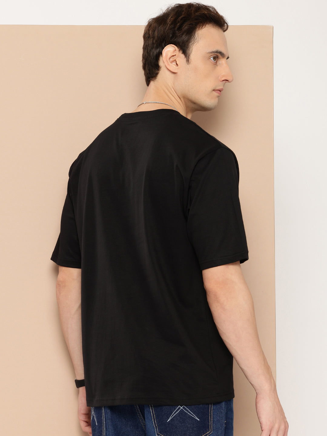 Mens Half Sleeve Round Neck Printed Oversized Fit Tshirts