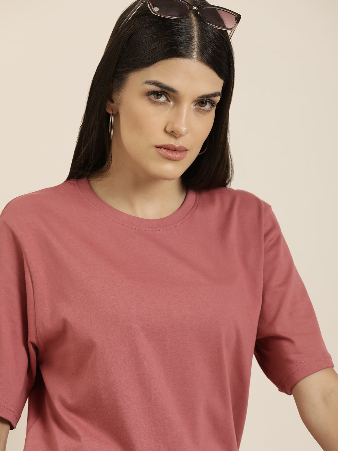 Womens Half Sleeve Oversized Fit Polo T-Shirts