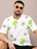 Mens Half Sleeve Round Neck All-Over Printed Oversized Fit Tshirts