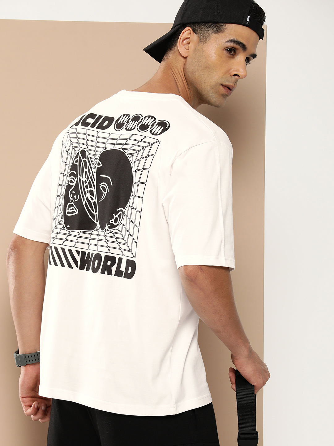 Mens Half Sleeve Round Neck Oversized Fit T-Shirts