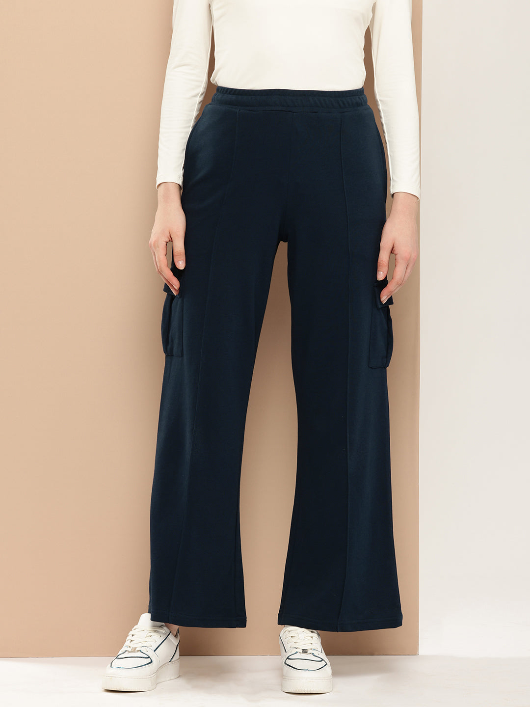 Women Ultra Soft Drapey Cotton Extra Baggy Korean Pant