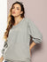 Women Long Sleeve Oversized Striped Sweatshirt