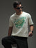 Mens Half Sleeve Drop Shoulder Printed Oversized Fit T-Shirts