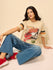 Womens Printed Oversized Cotton T-Shirt