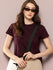 Womens Half Sleeve Round Neck Solid Regular Fit Tshirts