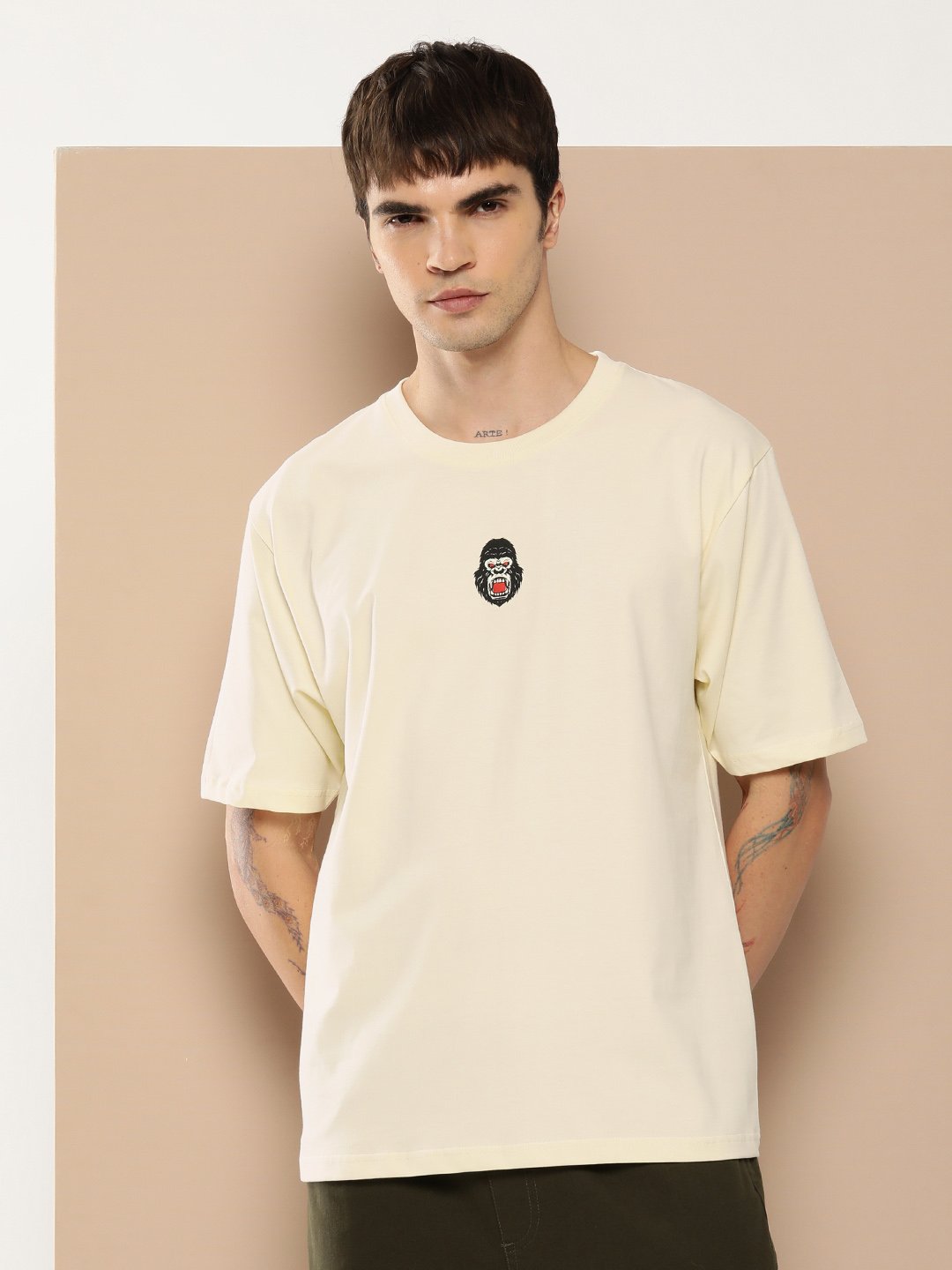 Mens Half Sleeve Round Neck Oversized Fit T-Shirts