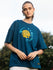 Womens Half Sleeve Drop Shoulder Printed Oversized Fit T-Shirts