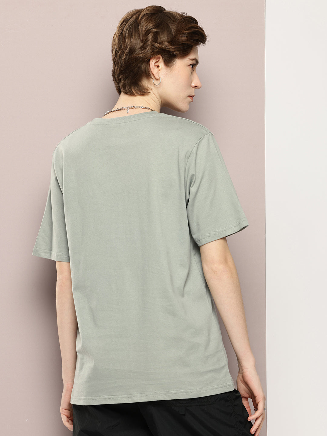Womens Half Sleeve Round Neck Printed Oversized Fit Tshirts