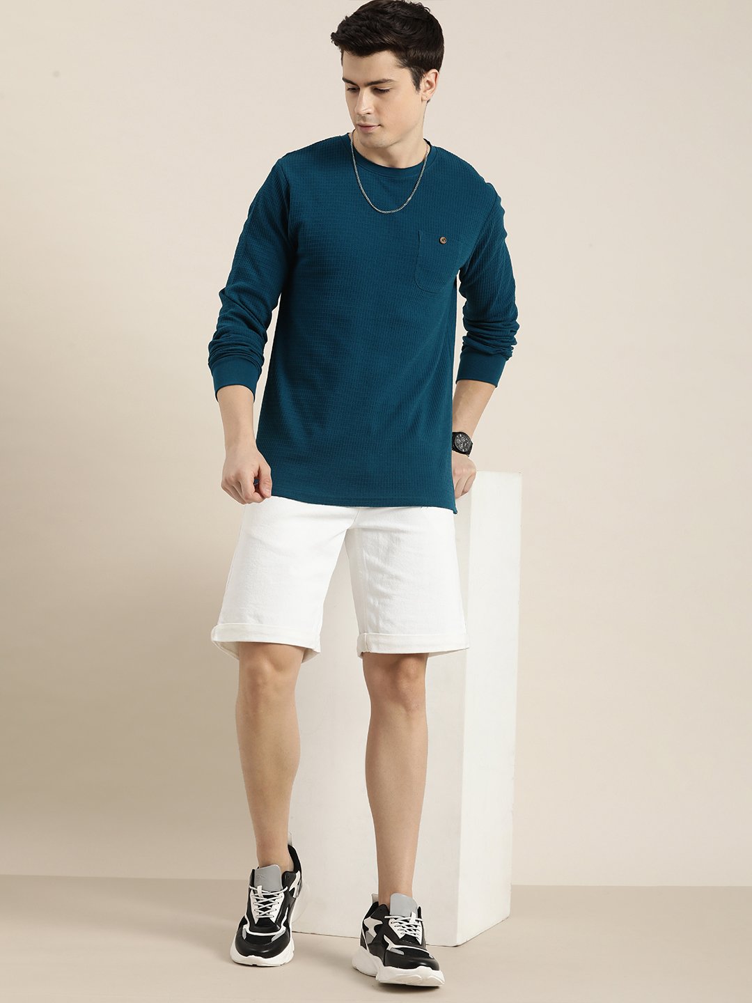Mens Full Sleeve Round Neck Regular Fit T-Shirts