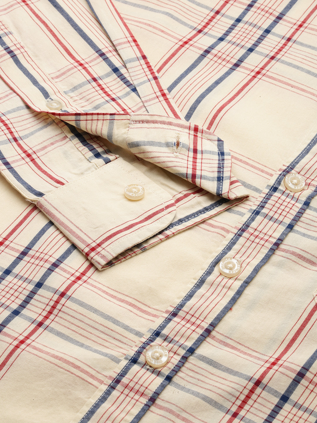 Men Checked Full Sleeve Shirt With Pocket
