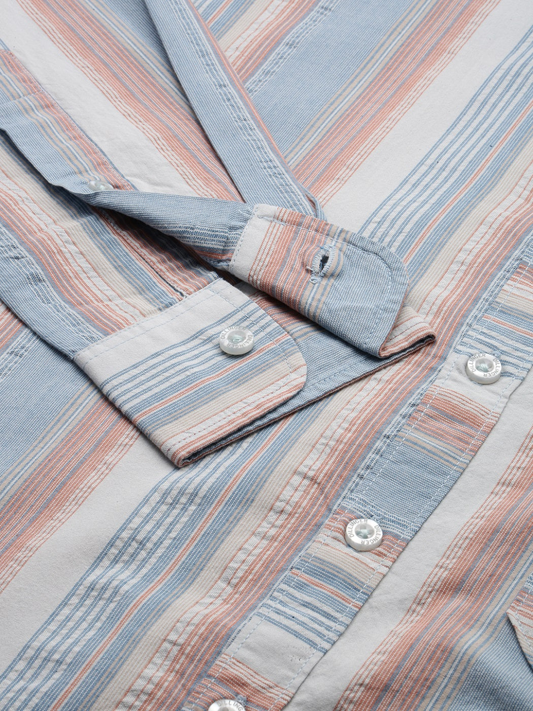 Mens Striped Full Sleeve Shirt With Pocket