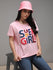 Womens Half Sleeve Round Neck Embroidery Boxy Fit Tshirts