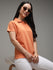 Womens Half Sleeve Polo Neck Solid Regular Fit Tshirts