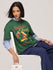 Womens Printed Oversized Fit Cotton T-Shirt