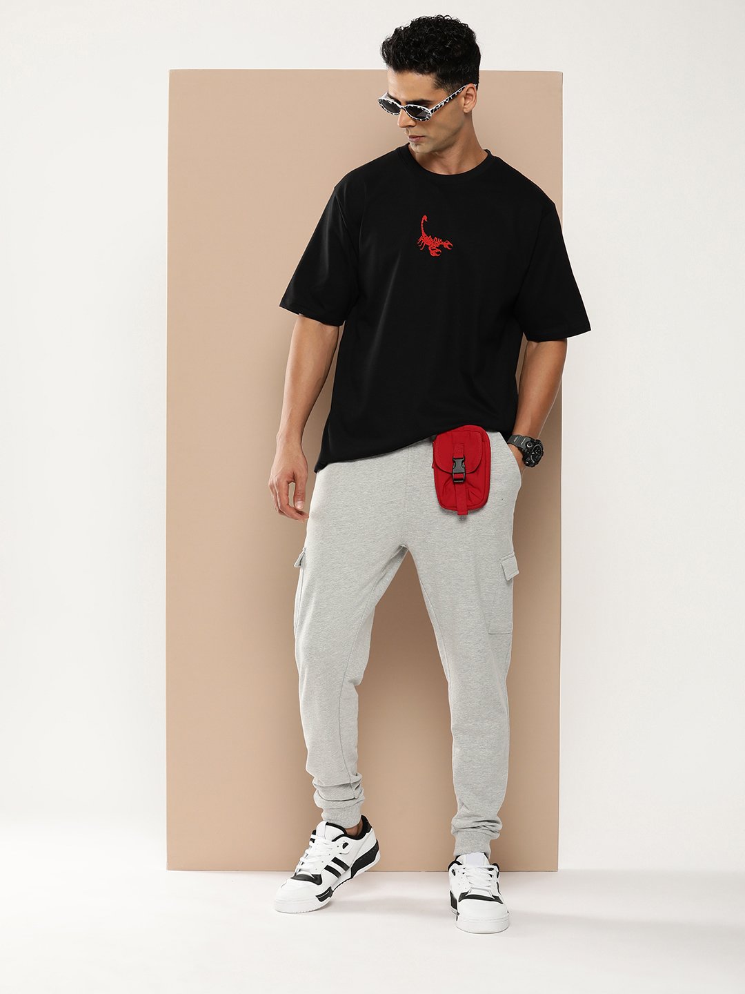 Mens Half Sleeve Round Neck Oversized Fit T-Shirts