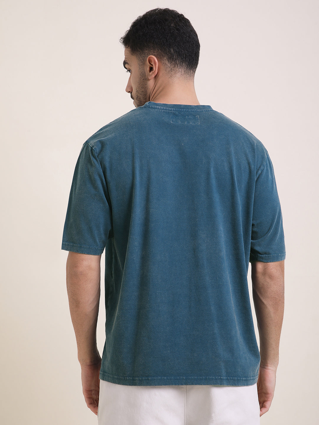Mens Half Sleeve Round Neck Printed Oversized Fit Tshirts
