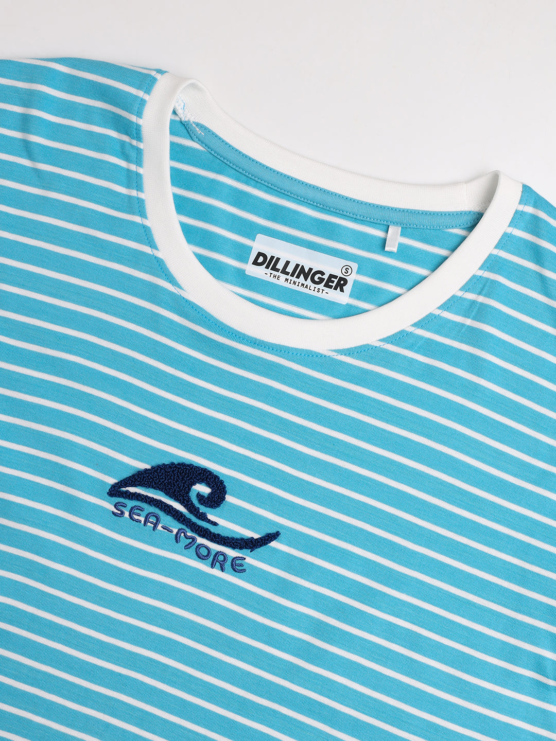 Womens Striped Boxy Regular Fit Cotton T-Shirt