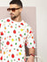Mens Half Sleeve Round Neck All-Over Printed Oversized Fit Tshirts