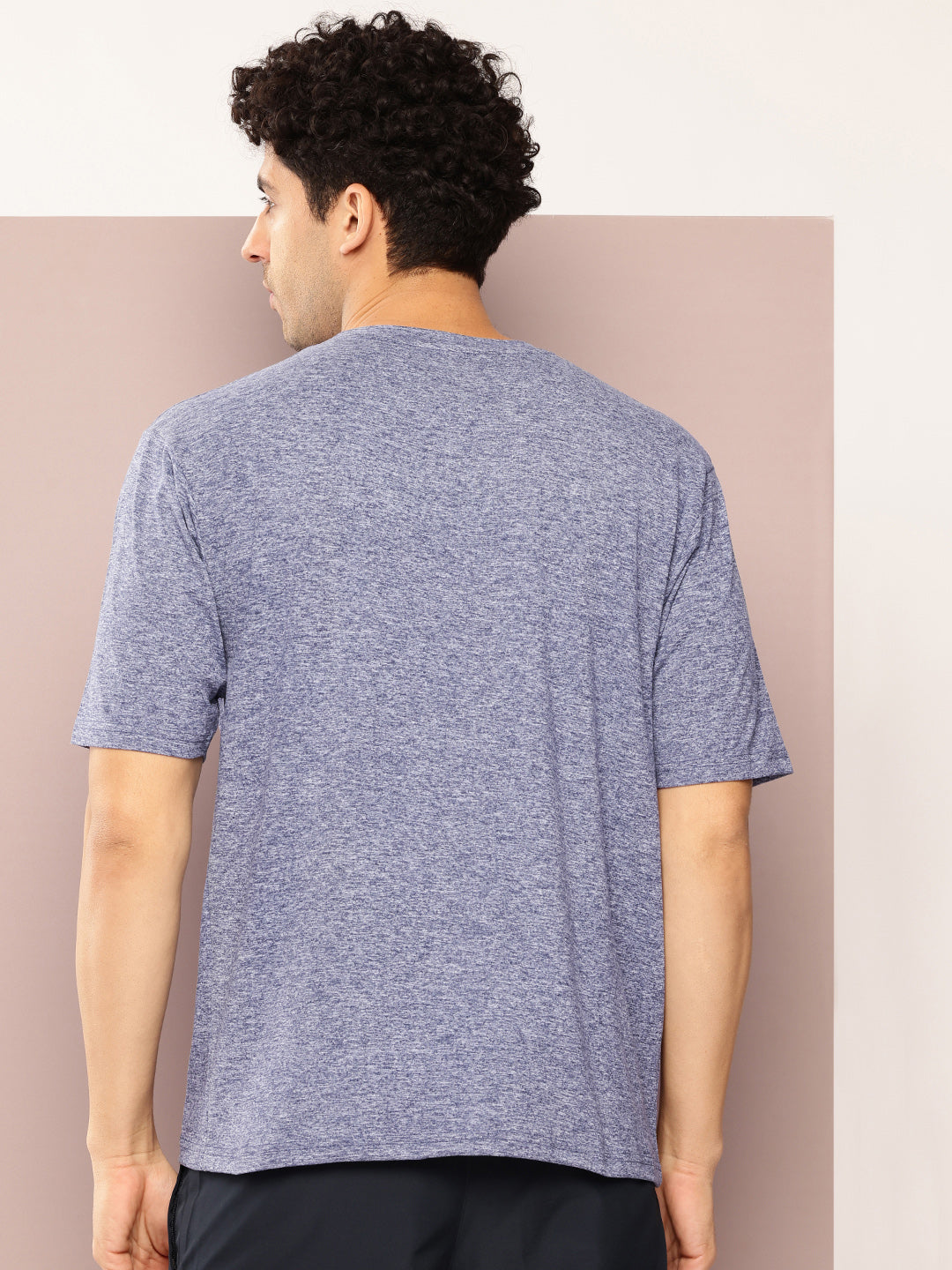 Mens Short Sleeve Round Neck Oversized Polyster Tshirt