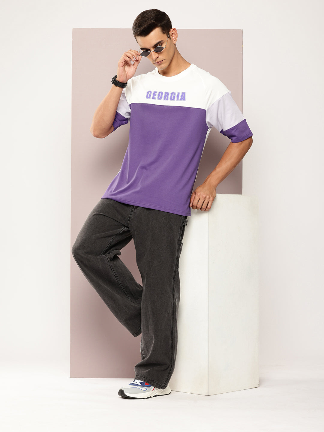 Mens Half Sleeve Round Neck Printed Oversized Fit Tshirts