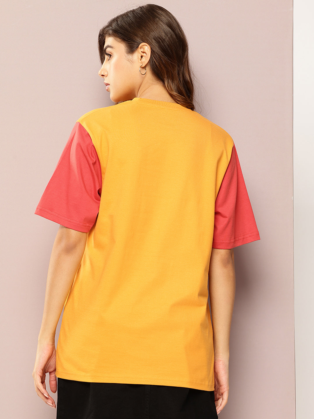 Womens Short Sleeve Printed Oversized Fit Tshirt