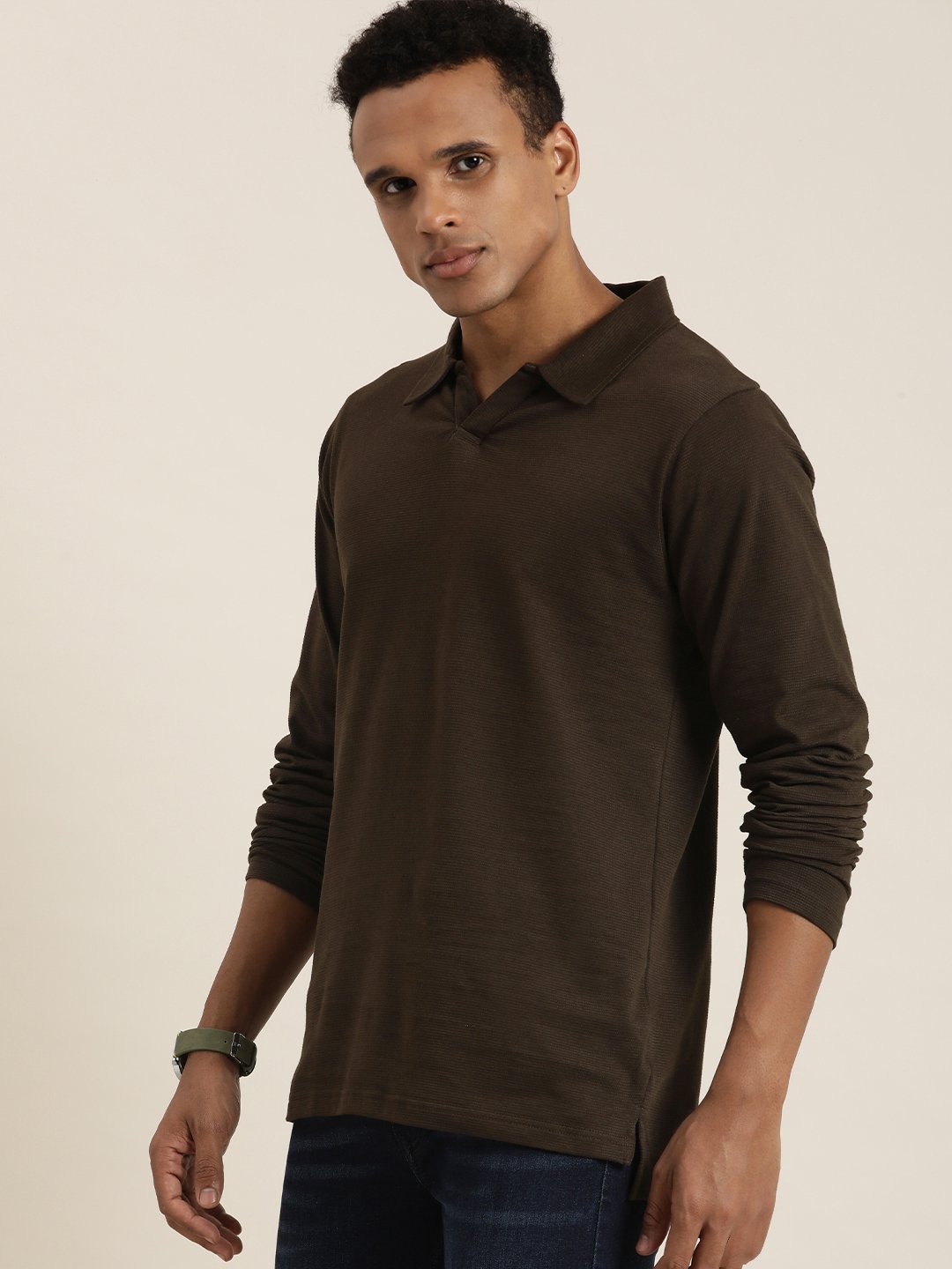 Mens Full Sleeve Regular Fit Polo T-Shirts