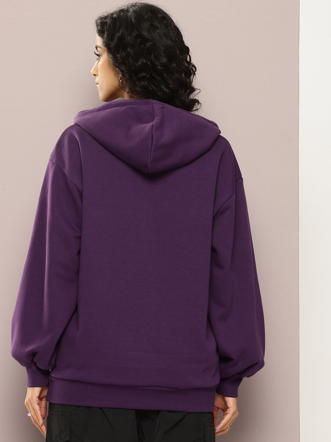 Womens Long Sleeve Oversized Hooded Sweatshirt