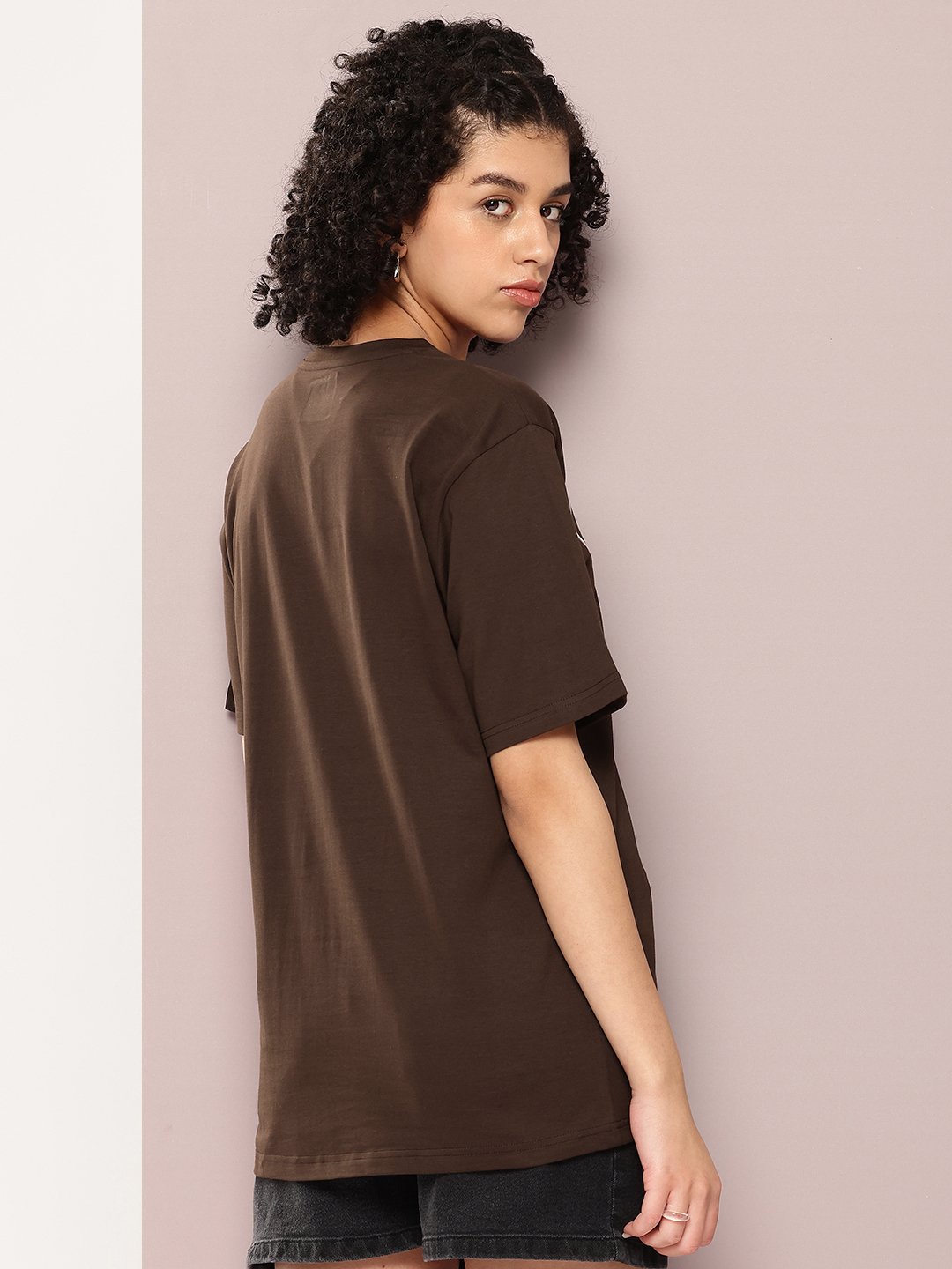 Womens Half Sleeve Round Neck Oversized Fit T-Shirts