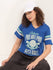 Womens Half Sleeve V-Neck Printed Oversized Fit Tshirts