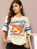 Womens Short Sleeve Printed Oversized Fit Tshirt