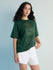 Womens Stud Detailed Oversized Round Neck Tshirt 