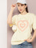 Womens Half Sleeve Round Neck Printed Oversized Fit Tshirts