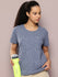 Womens Half Sleeve Round Neck Solid Boxy Fit Tshirts