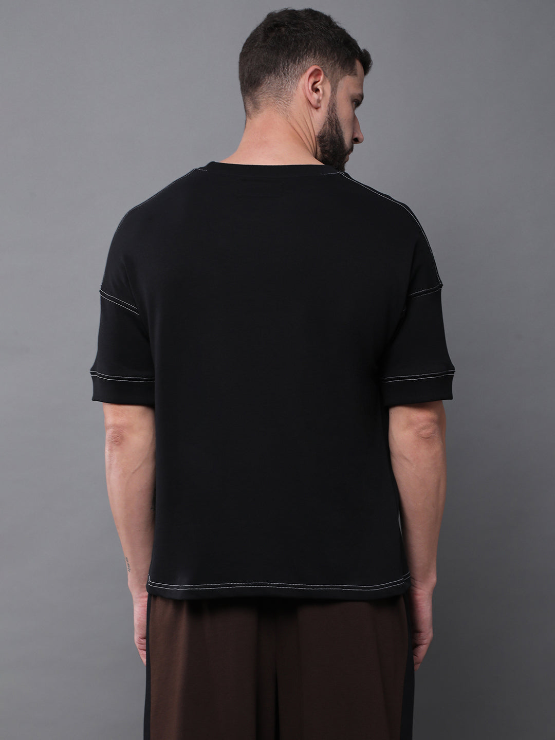 Mens Half Sleeve Round Neck Oversized Fit T-Shirts