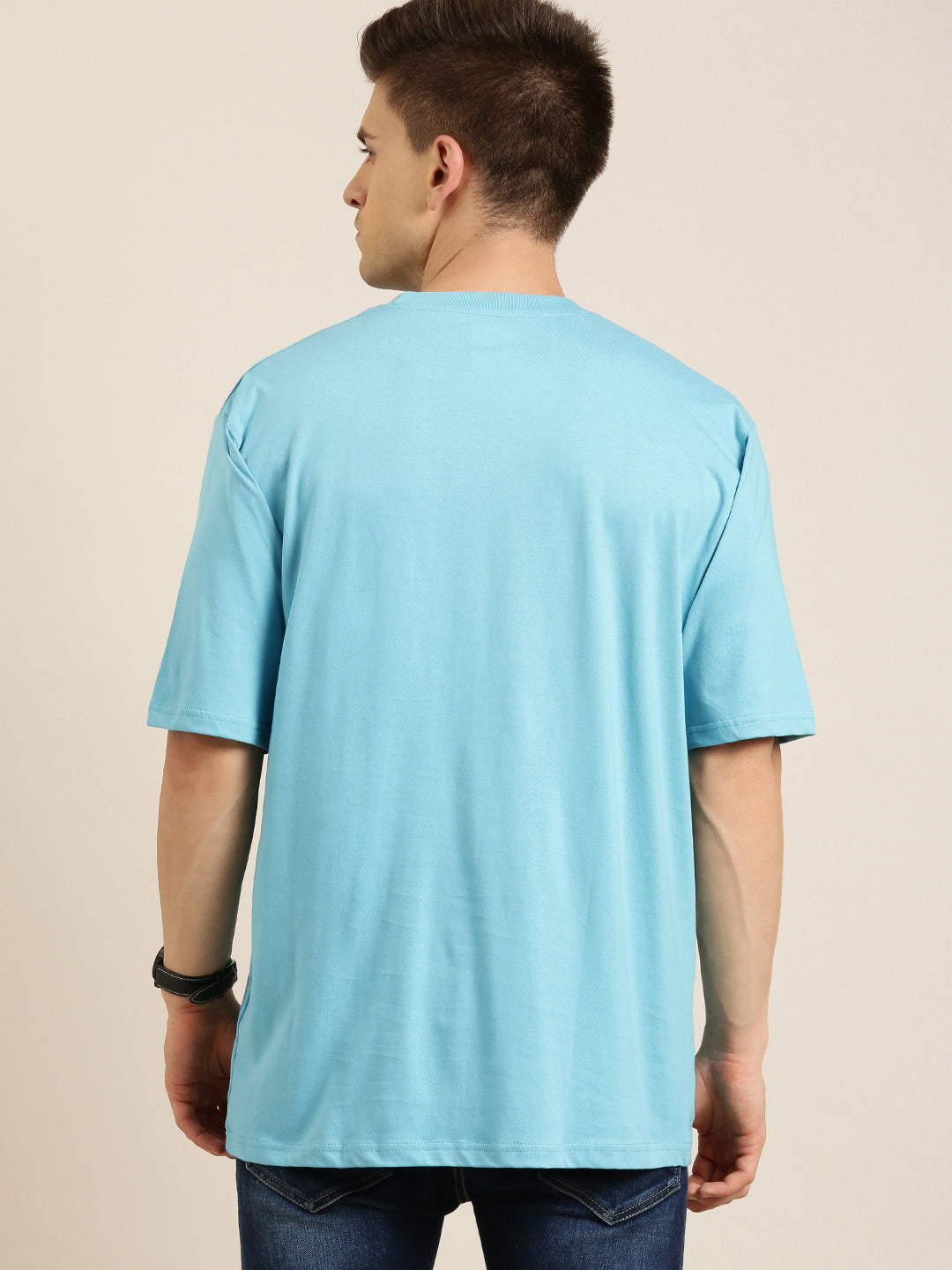 Mens Half Sleeve Round Neck Oversized Fit T-Shirts