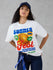 Womens Half Sleeve Printed Oversized Fit Tshirt