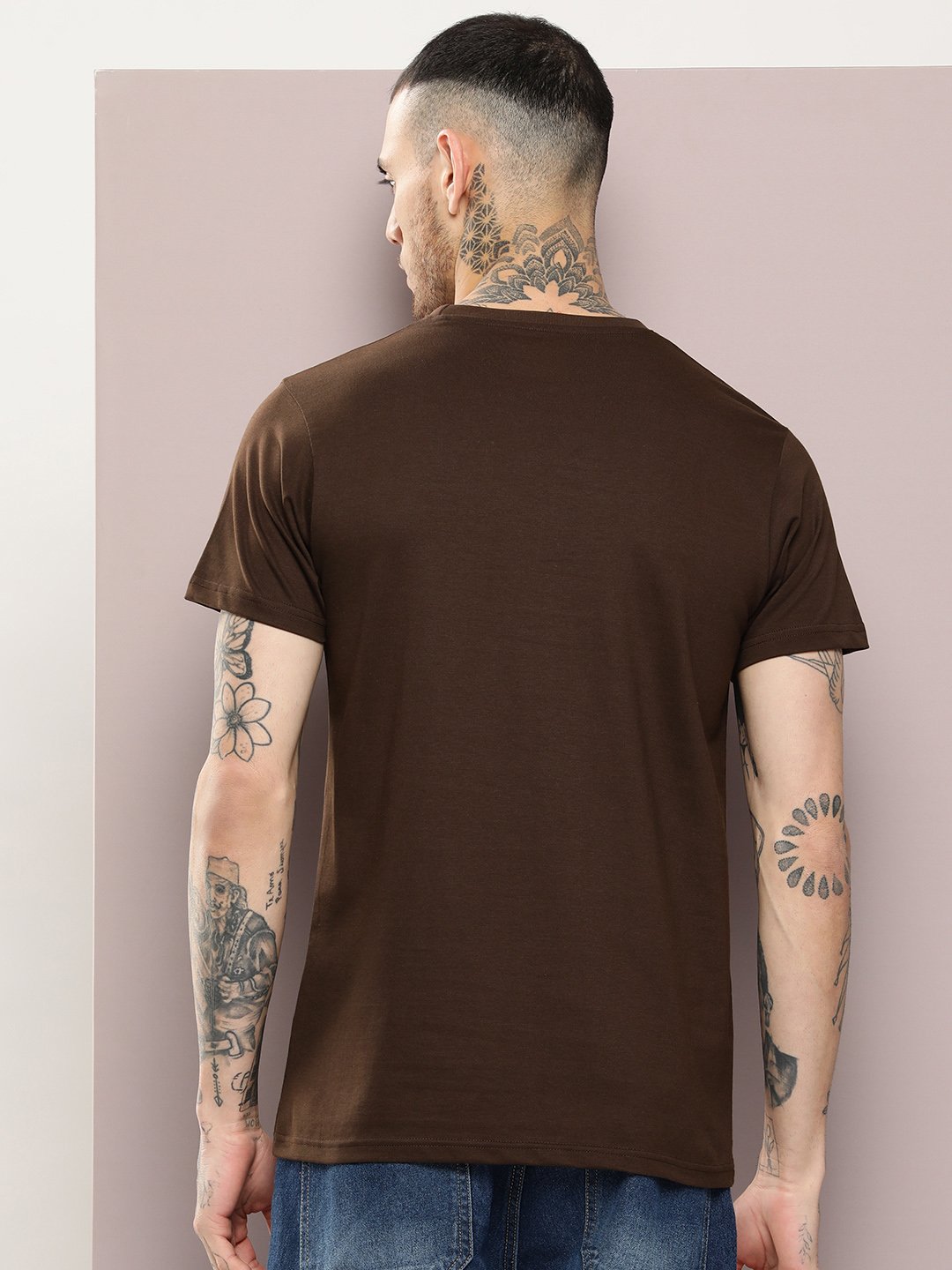 Mens Half Sleeve Round Neck Regular Fit T-Shirts
