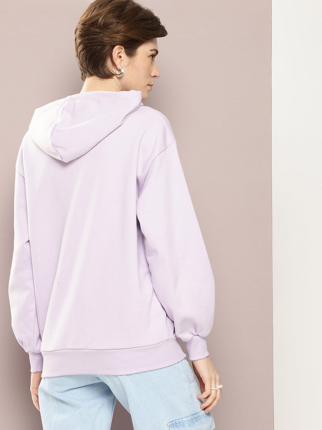 Womens Long Sleeve Oversized Hooded Sweatshirt