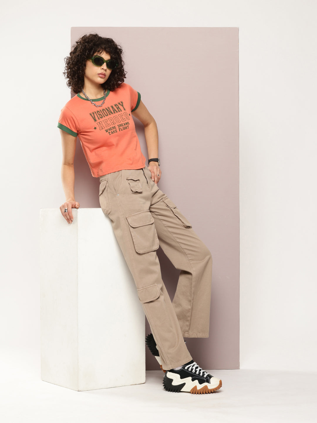 Womens Half Sleeve Round Neck Printed Regular Fit Tshirts
