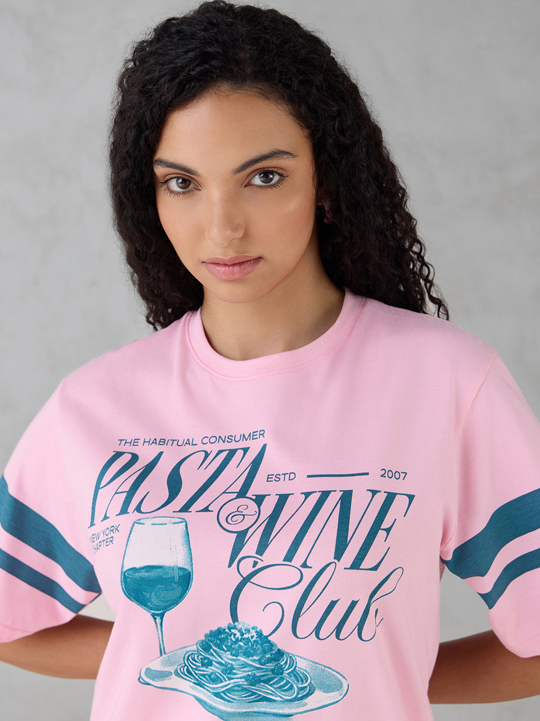 Womens Half Sleeve Printed Oversized Fit Tshirt