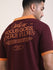 Mens Half Sleeve Polo Neck Back Printed Relaxed Fit Tshirts