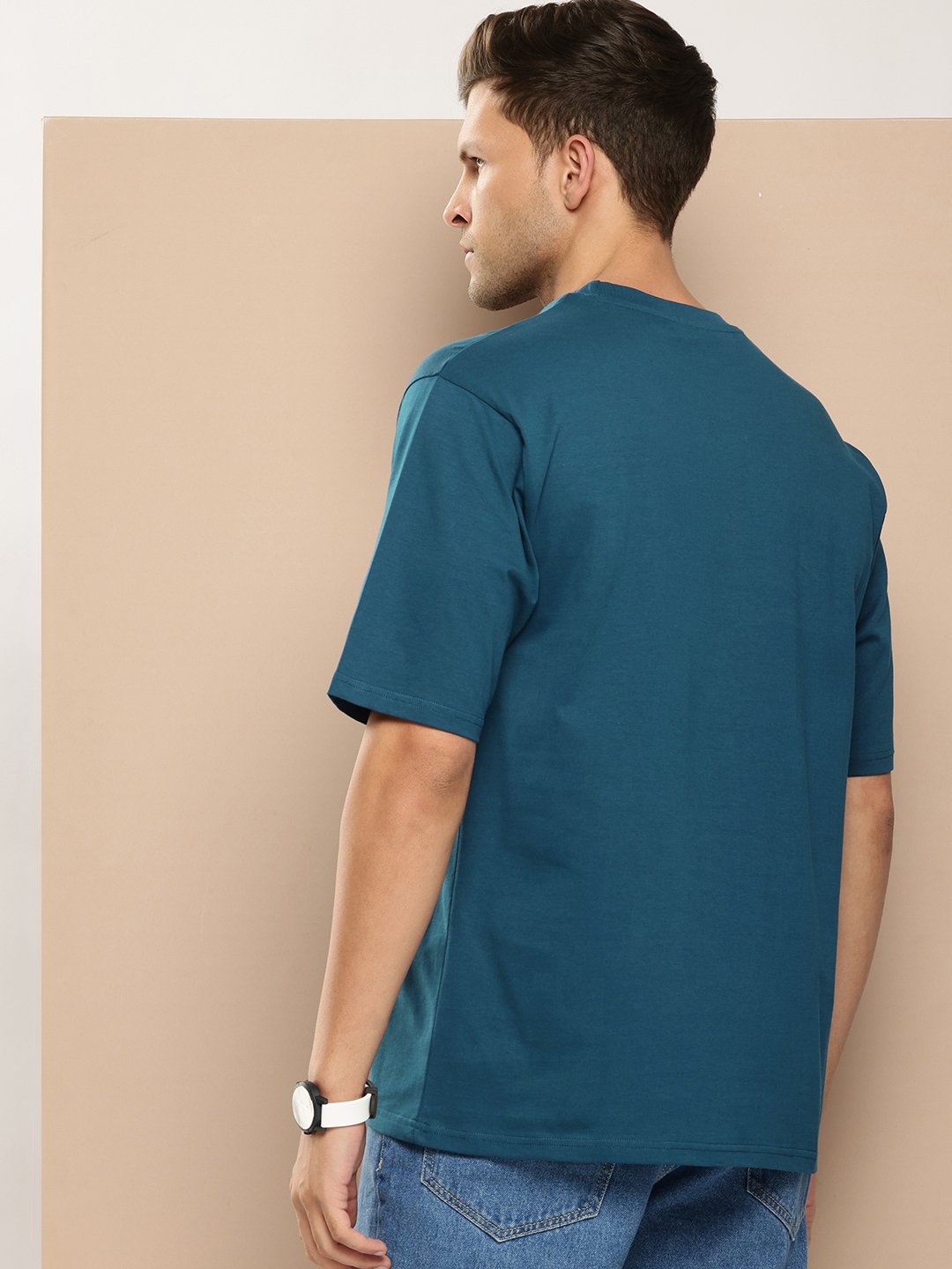 Mens Half Sleeve Round Neck Oversized Fit T-Shirts